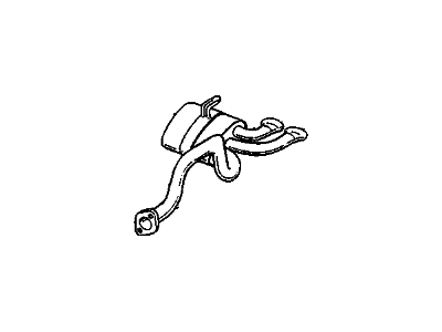 GM 88895884 Muffler, Engine Exhaust, Driver Side