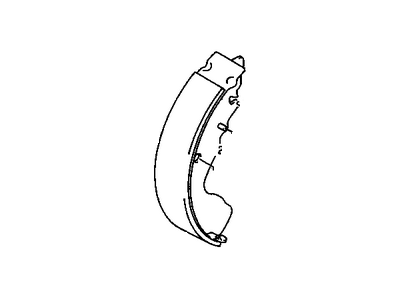 1998 Chevy Tracker Brake Shoe - 91177394
