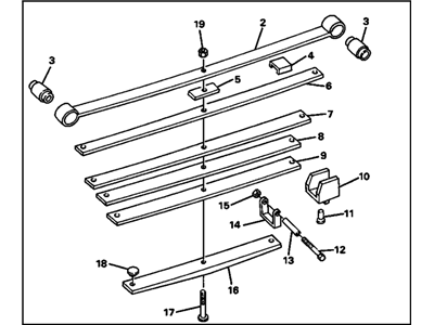 Chevy G30 Leaf Spring - 15667764