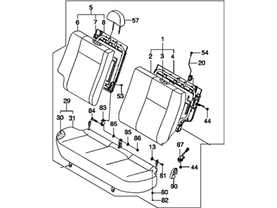 Chevy 96432996 Seat Assembly