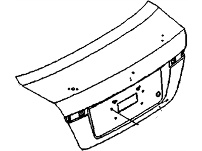 GM 95164323 Lid, Rear Compartment