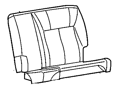 GM 89042859 Cover, Am7 - Rear Folding Bench Seat Back