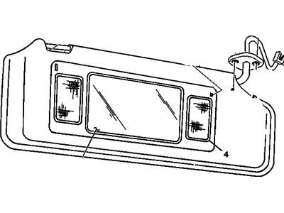 Chevy 10424610 Sunvisor