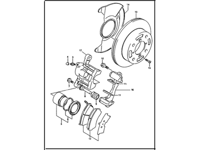 1998 Chevy Metro Brake Calipers - 30019361