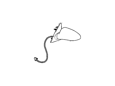 Oldsmobile Aurora Side View Mirrors - 25726590