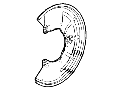 GM 25950106 Shield, Brake Flange Plate, Front