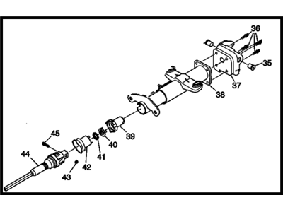 Chevy S10 Steering Column - 26109728