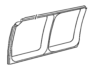 Chevy 22758137 MOLDING,REAR SIDE DOOR WINDOW GARNISH(INCLUDES 17)(PEWTER)(16.166)