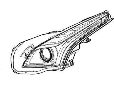 Cadillac 20896539 Composite Headlamp