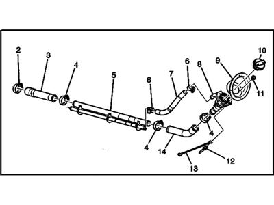 GMC 84327857 PIPE,FUEL TANK FILLER(INCLUDES 2-9,11-16)