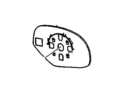 Chevy 15951108 MIRROR,OUTSIDE REAR VIEW (REFLECTOR GLASS ONLY)(PART OF 4)