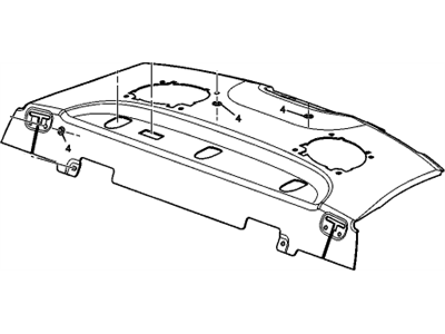 GM 19332841 Trim, Rear Seat To Back Window Panel