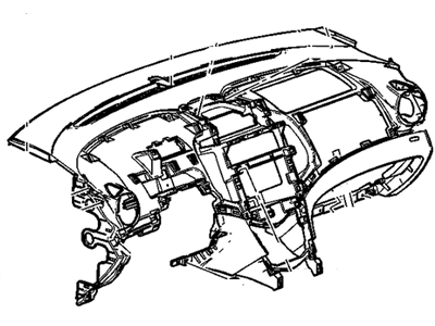 Chevy 95483273 PANEL,INSTRUMENT(INCLUDES 19,20)(BLACK)
