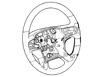 Chevy 23505114 WHEEL,STEERING(INCLUDES 2-5,8-13)(JET BLACK)