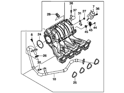 2008 Chevy Aveo5 Intake Manifold - 25189256