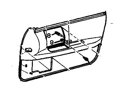 Cadillac 3637090 Door Trim Panel
