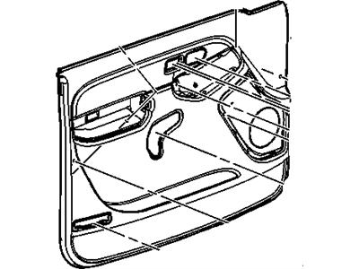 GM 15120492 Panel, Door Trim/Access, Front