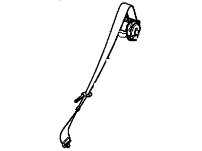 GM 20808232 Belt, Seat Belt, Rear Center