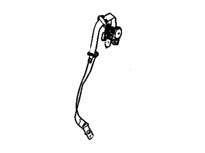 Cadillac 25782149 BELT,PASSENGER SEAT(RETRACTOR SIDE)(GRAY)