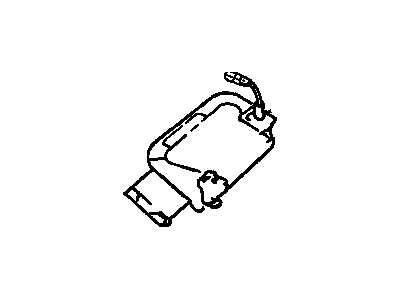 GM 12535207 Retainer, Windshield Sunshade, Beige, Center Driver Side