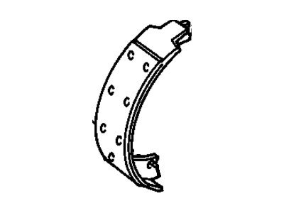 Buick Parking Brake Shoe - 18014692