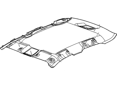 GM 19180334 Panel, Roof Headlining, Gray