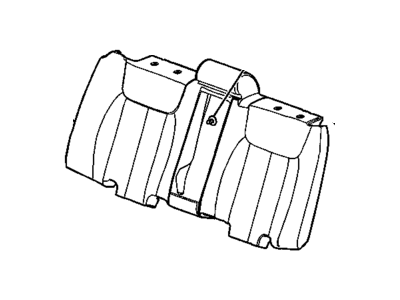 Cadillac 15885536 COVER,REAR SEAT BACK(SHALE)(*KIT2)