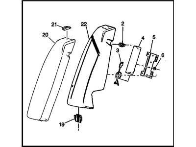 GM 26671317 Bolster, Rear Seat Back