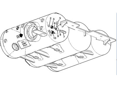 Chevy 22937957 TANK,LPG(INCLUDES 2-51)