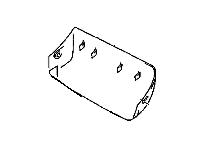 Chevy 91177236 COVER,HIGH MOUNT STOP LAMP(DARK GLASS)
