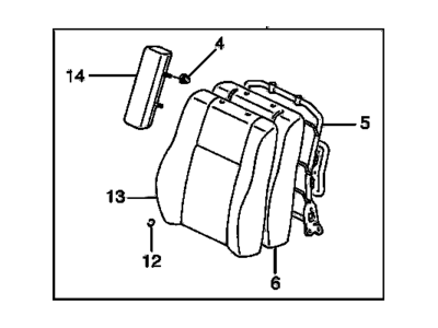 GM 94859526 Seat Back Assembly