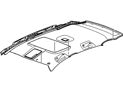 Saturn 19208196 PANEL,HEADLINING TRIM(INCLUDES 2,6,35)(TITANIUM)