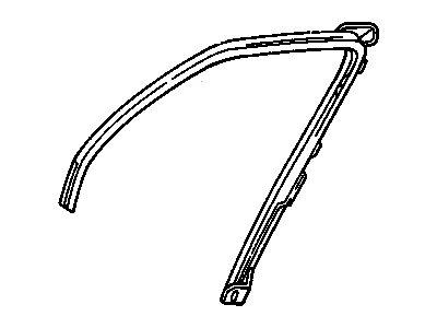 1990 Pontiac Sunbird Window Channel - 22583971