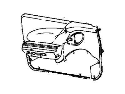 Pontiac 12351316 Door Trim Panel