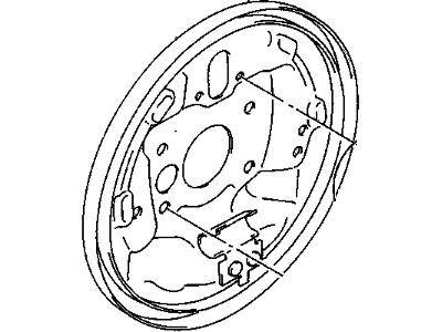 Chevy Metro Brake Backing Plate - 91173564