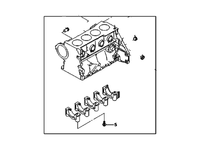 Chevy 96409837 Cylinder Block