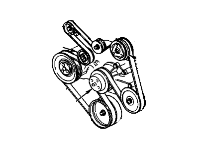 Chevy S10 Drive Belt - 10189266