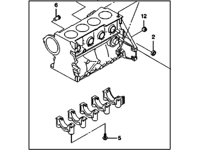 Chevy 96814876 Cylinder Block