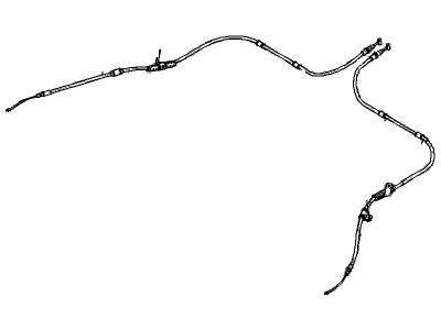 2010 Chevy Aveo5 Parking Brake Cable - 42639360
