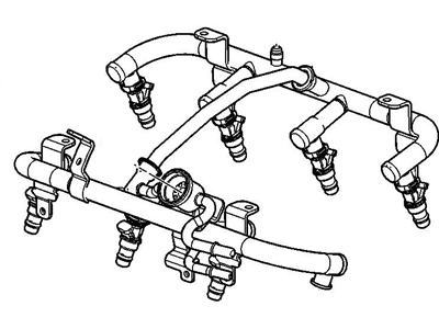 Chevy 12575055 Fuel Rail