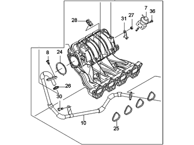 2004 Chevy Aveo Intake Manifold - 25189257