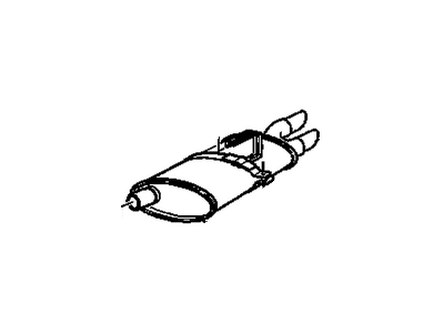 Chevy Cavalier Muffler - 22631252