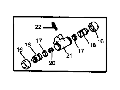 Chevy Prizm Wheel Cylinder - 94857027