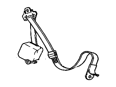 1996 GMC C1500 Suburban Seat Belt - 12549709