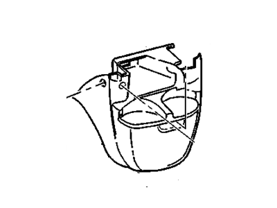 GMC 15020418 EXTENSION,INSTRUMENT PANEL LOWER(INCLUDES LATCH,NET,ASHTRAY,CUP HOLDER)(NEUTRAL)