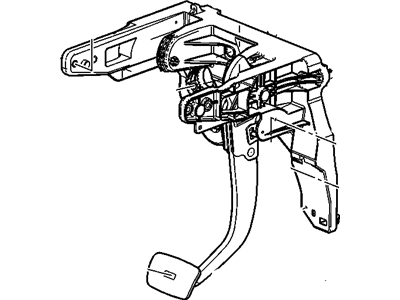 Buick 22845698 PEDAL,BRAKE(PEDAL ASM WITHOUT ACCESS AND WITHOUT PADS)