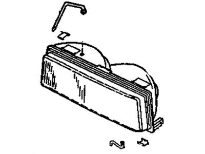 Oldsmobile 16517187 Lens & Housing
