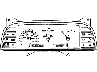 Chevy Cavalier Instrument Cluster - 25066845