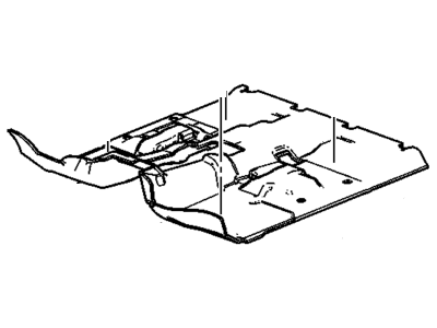 GM 94672828 Mat, Toe/Floor Panel, Black