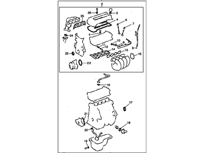 Pontiac 88974252 Overhaul Gasket Set